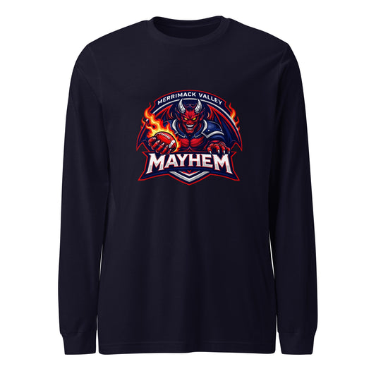 Performance | Long Sleeve Tee | Merrimack Valley Mayhem | Overlord Crest Logo