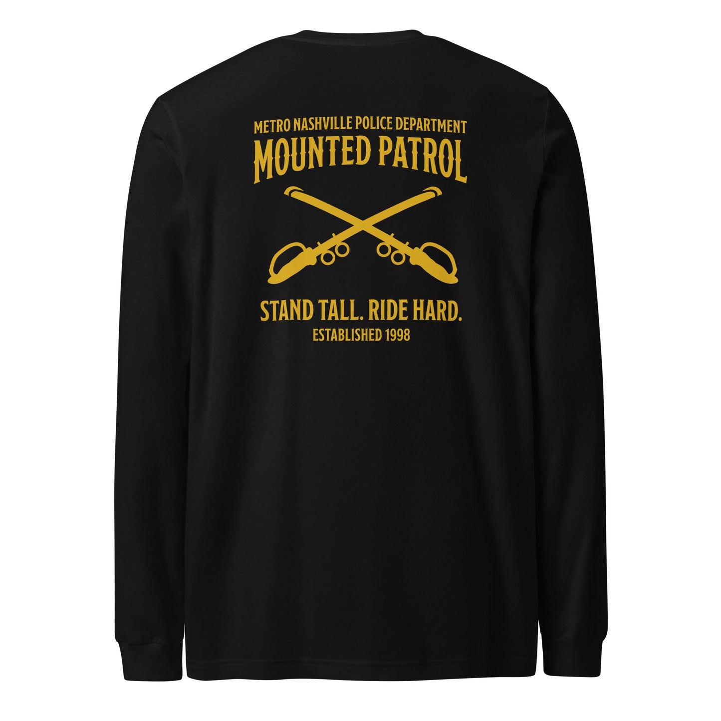 Performance | Long Sleeve Tee | Metro Nashville Police Department Horse Mounted Patrol | Stand Tall Logo