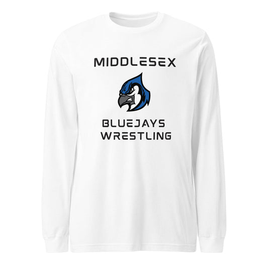 Performance | Long Sleeve Tee | Middlesex Bluejays Wrestling | Bluejays Logo