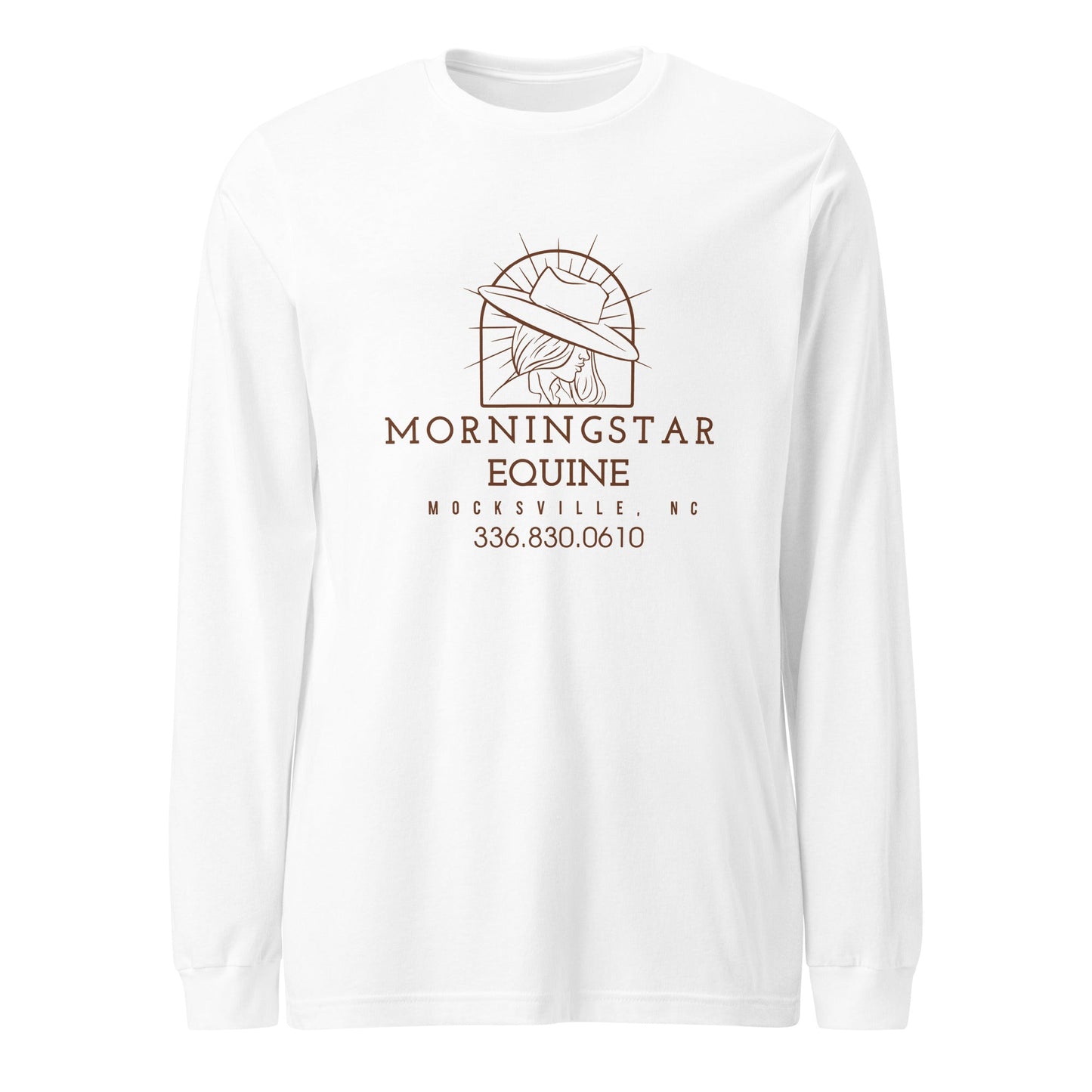 Performance | Long Sleeve Tee | Morningstar Equine | Morningstar Equine Burnt Logo