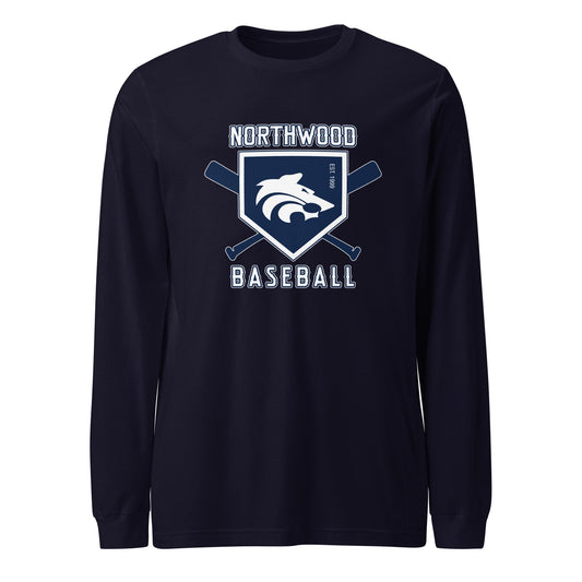 Performance | Long Sleeve Tee | Northwood High School Baseball | Emblem Logo