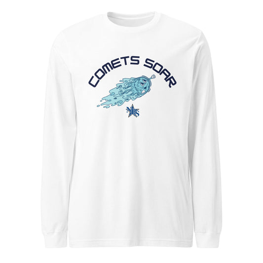 Performance | Long Sleeve Tee | Norton Elementary School | Comets Soar Logo