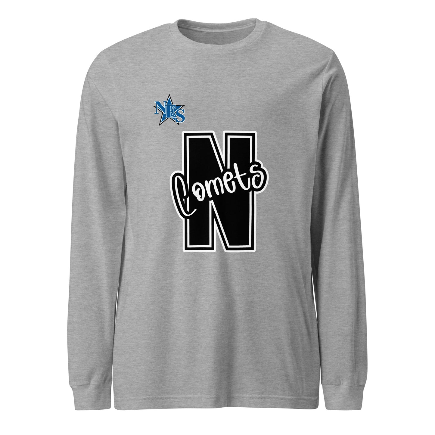 Performance | Long Sleeve Tee | Norton Elementary School | N Comets Logo
