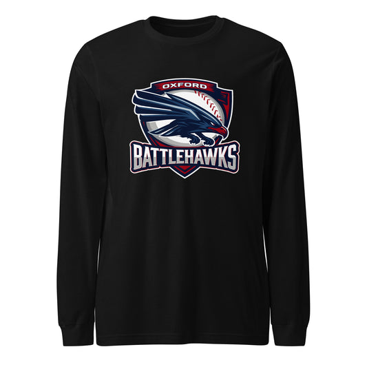 Performance | Long Sleeve Tee | Oxford Battlehawks 13U | Badge Logo