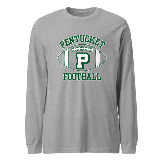 Performance | Long Sleeve Tee | Pentucket Youth Football and Cheer | Varsity Badge Logo