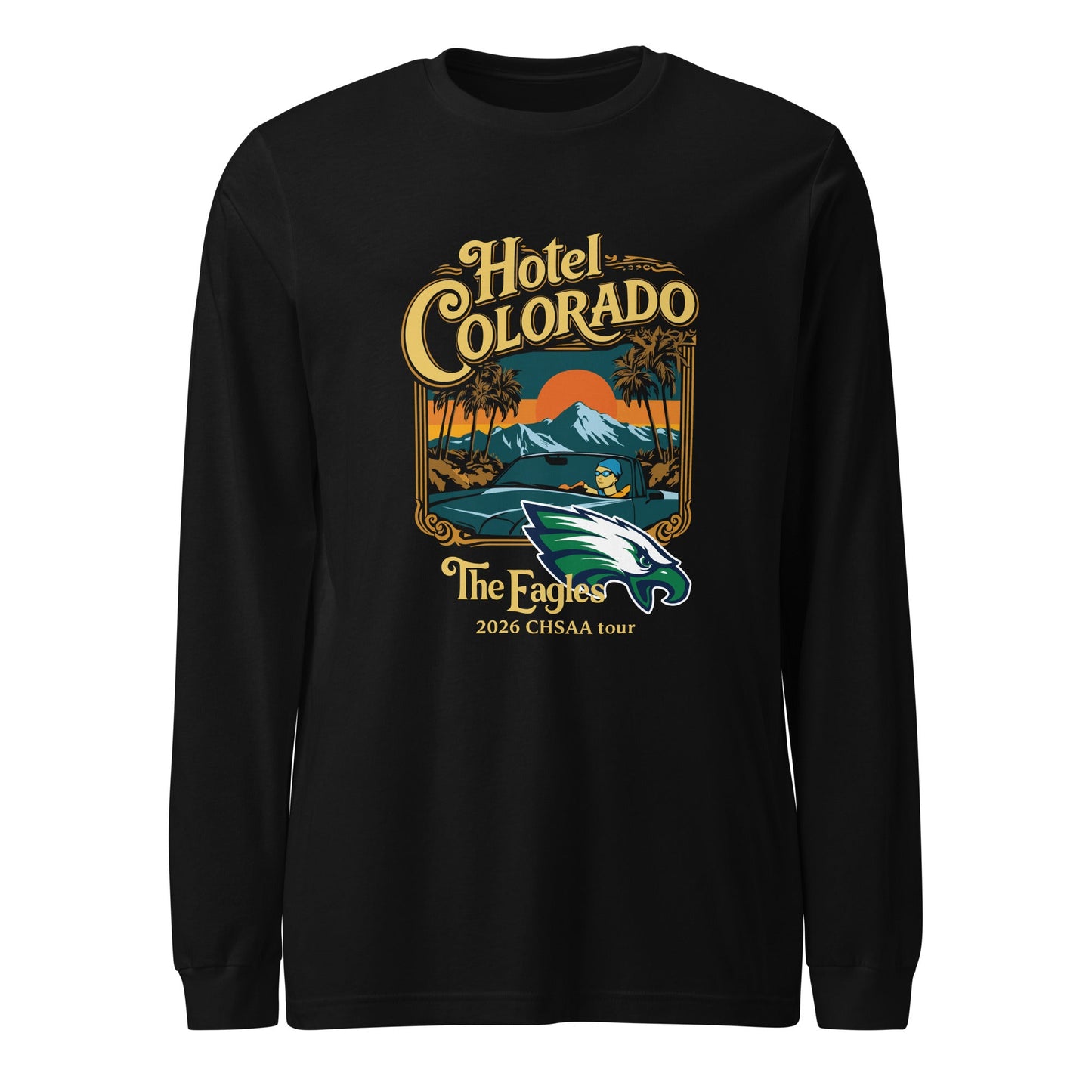 Performance | Long Sleeve Tee | PINE CREEK SWIM & DIVE | Hotel Colorado Logo