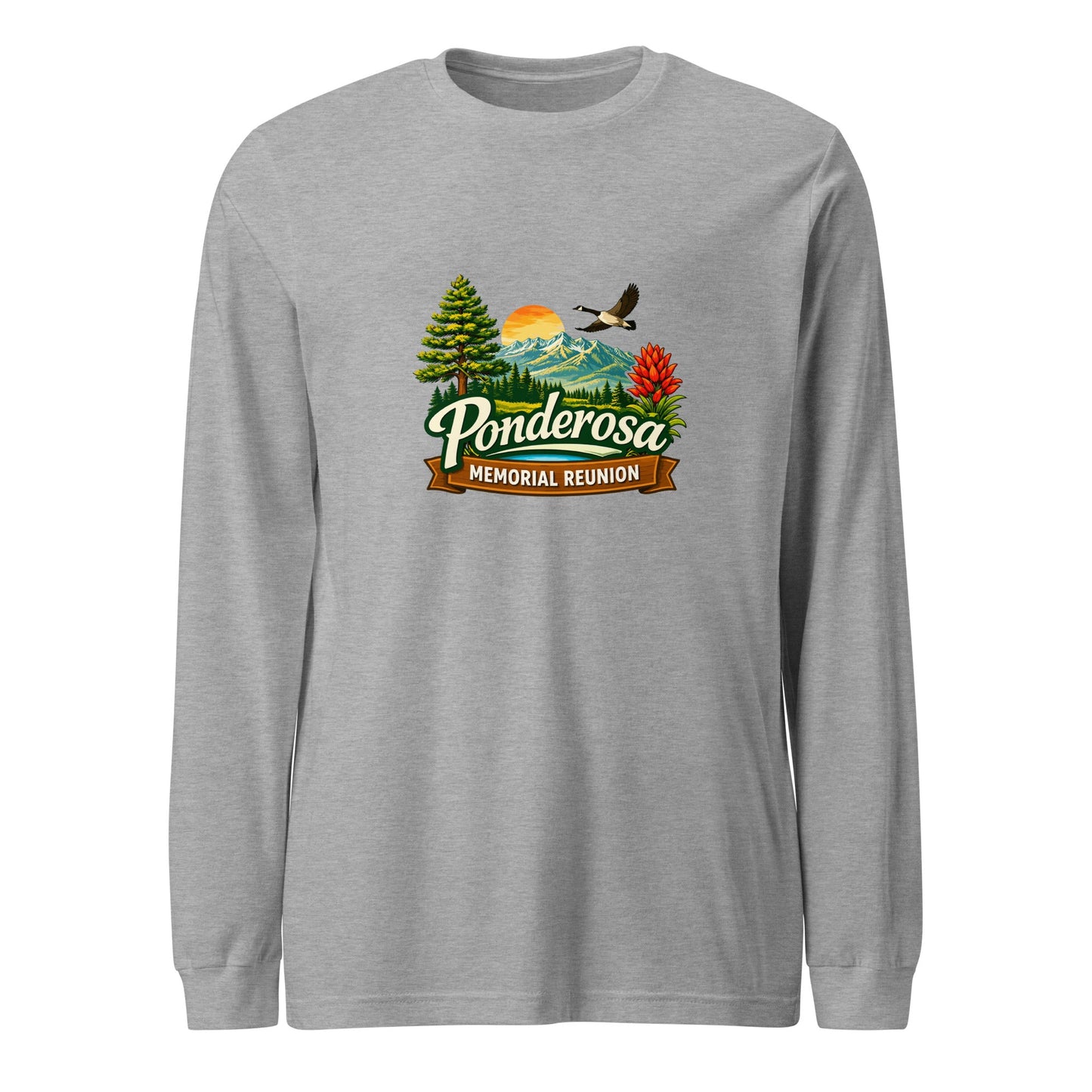 Performance | Long Sleeve Tee | Ponderosa Reunion | Painted Mountain Crest Logo