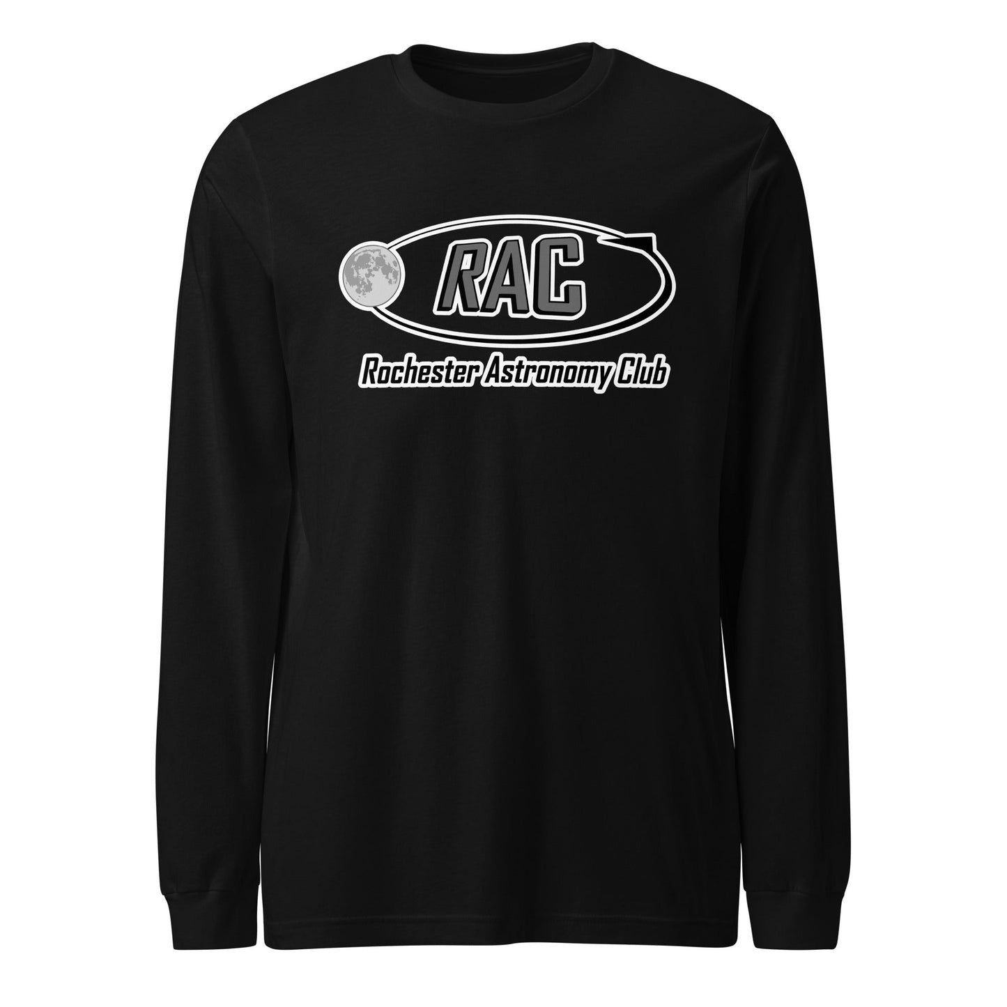 Performance | Long Sleeve Tee | Rochester Astronomy Club | Orbit Logo