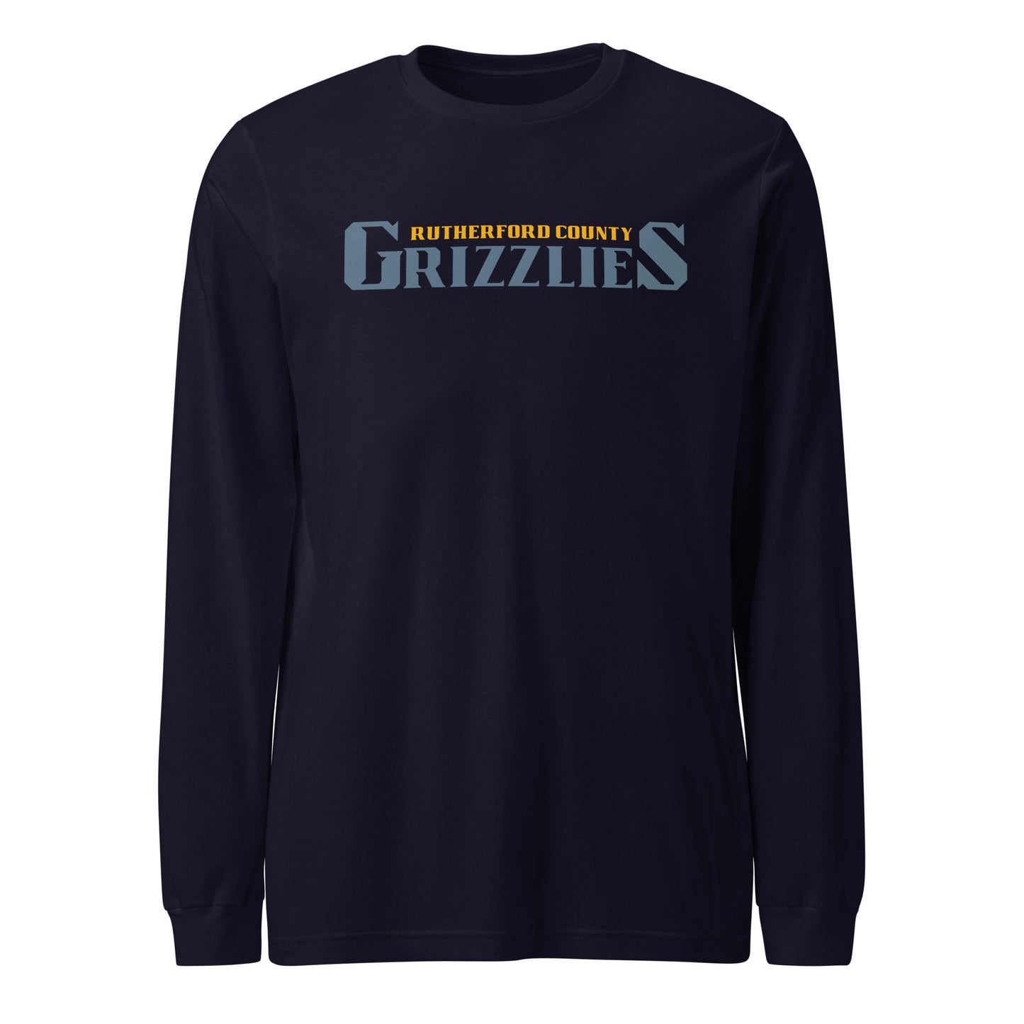 Performance | Long Sleeve Tee | Rutherford County Grizzlies Football | Alt Script Logo