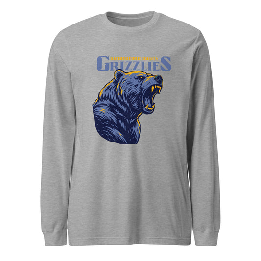 Performance | Long Sleeve Tee | Rutherford County Grizzlies Football | Big Grizzlies Logo