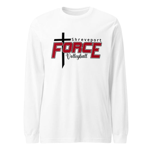 Performance | Long Sleeve Tee | Shreveport Force Volleyball | Crest Logo