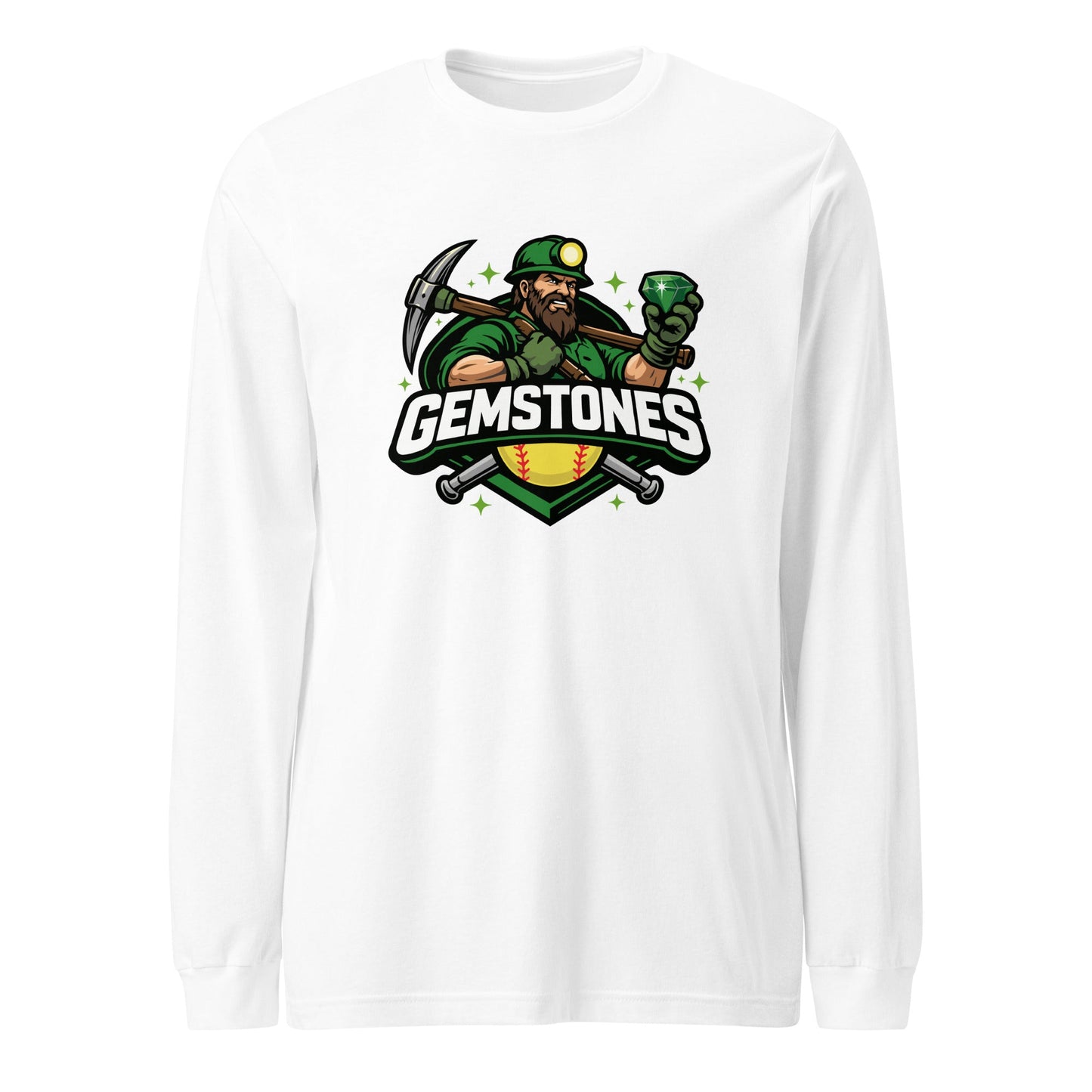 Performance | Long Sleeve Tee | Silver Valley Gemstones | Emerald Valley Logo