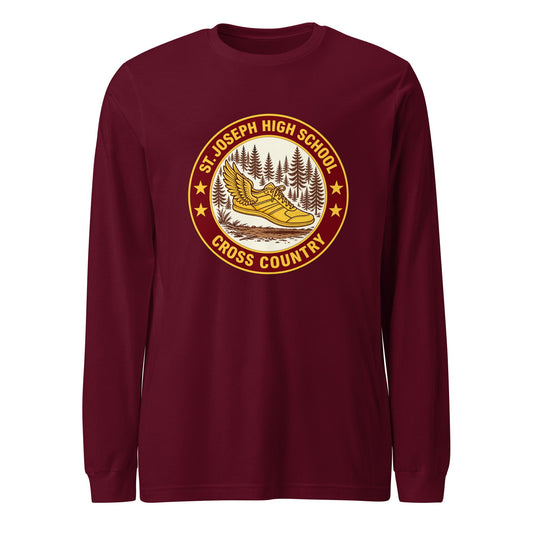 Performance | Long Sleeve Tee | St. Joseph High School - Cross Country | Badge Logo