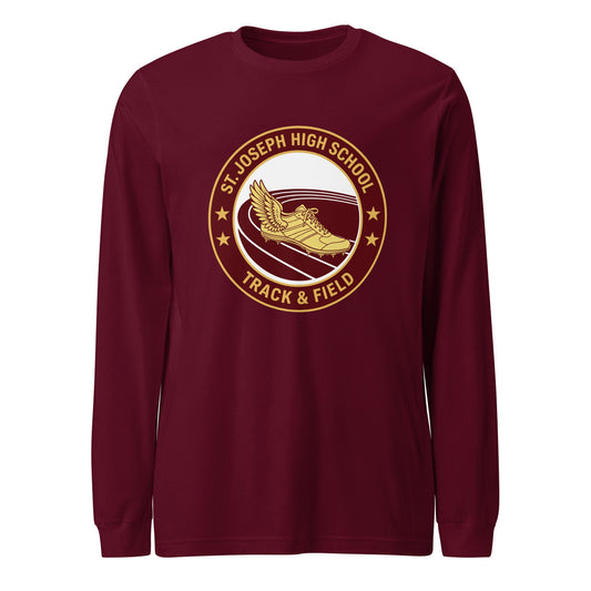 Performance | Long Sleeve Tee | St. Joseph High School - Track & Field | Badge Logo