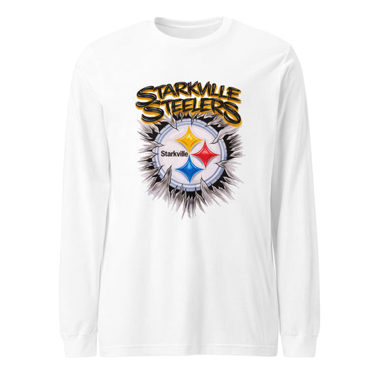 Performance | Long Sleeve Tee | Starkville Steelers | Ripped Logo