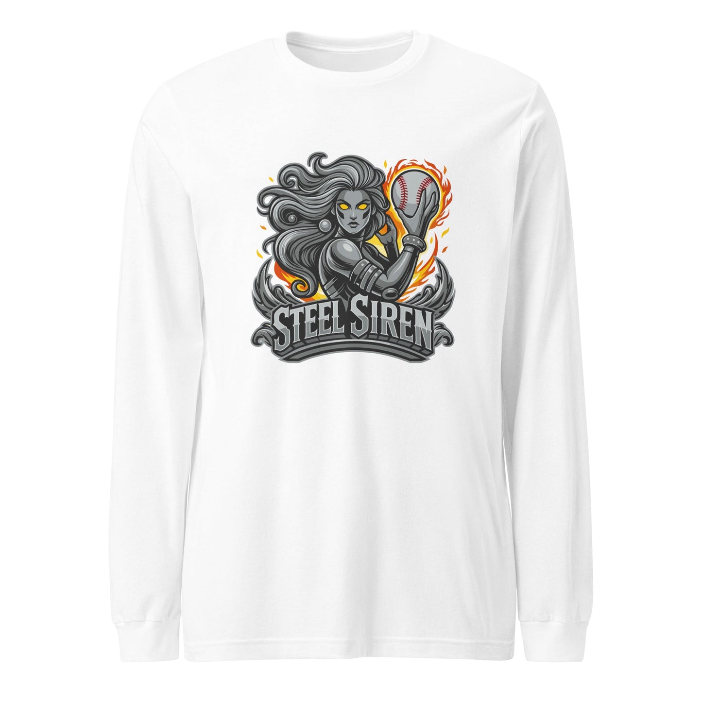Performance | Long Sleeve Tee | STEEL SIREN | Mascot Logo