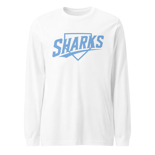 Performance | Long Sleeve Tee | The Sharks Baseball Team | Crest Logo