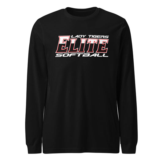 Performance | Long Sleeve Tee | Tigers Elite Softball | Modern Script Logo