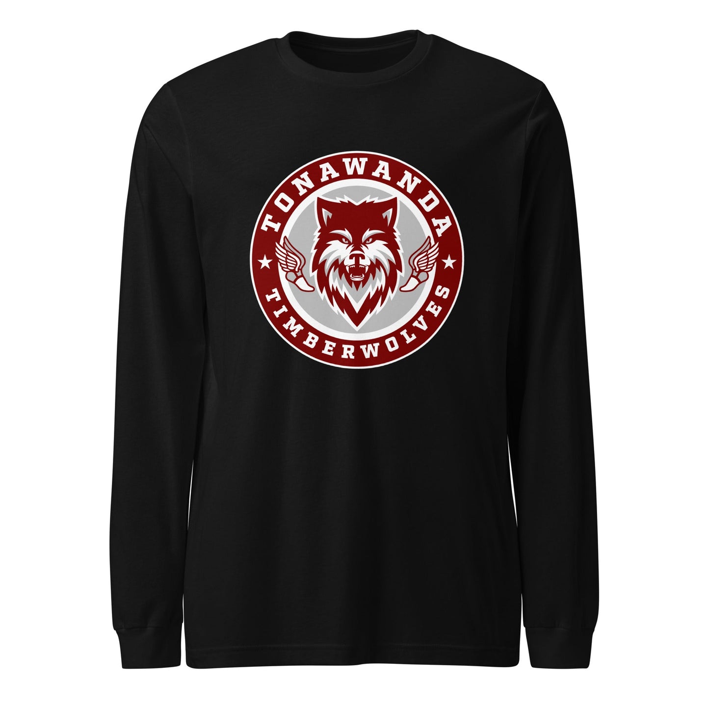 Performance | Long Sleeve Tee | Tonawanda High School Track and Field | Mascot Badge Logo
