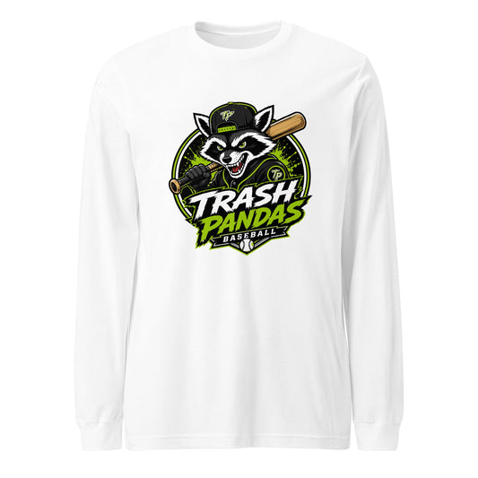 Performance | Long Sleeve Tee | Trash Pandas Baseball Organization | Mascot Logo