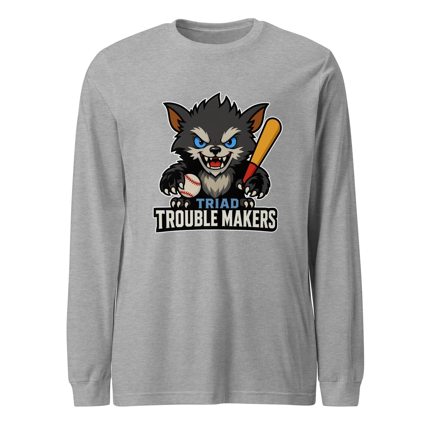 Performance | Long Sleeve Tee | Triad Troublemakers | Mascot Logo
