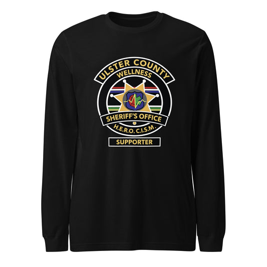 Performance | Long Sleeve Tee | Ulster County Sheriff's Office Wellness Division | Badge Logo