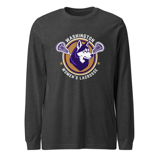 Performance | Long Sleeve Tee | UW Women's Club Lacrosse | Badge Logo