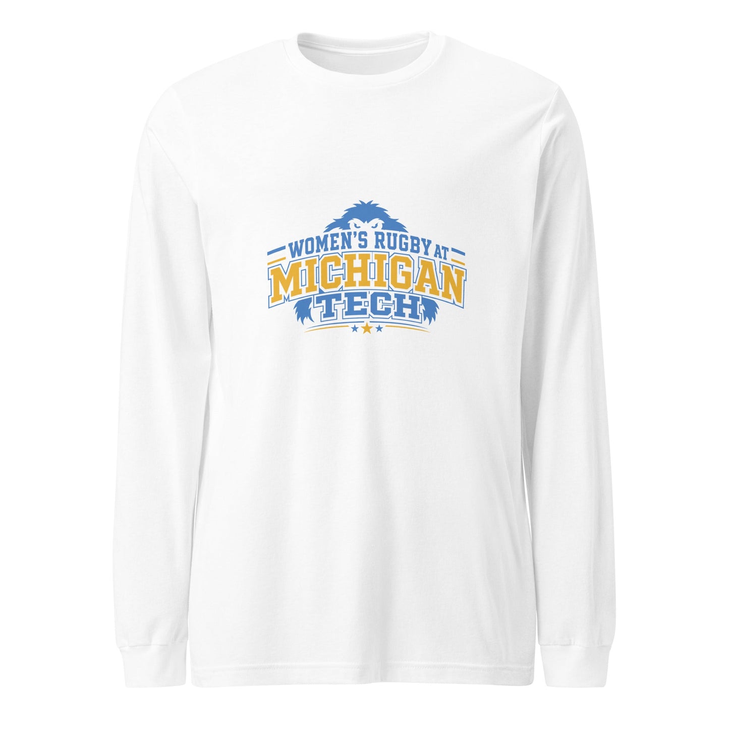Performance | Long Sleeve Tee | Women’s Rugby at Michigan Tech | Varsity Crest Logo