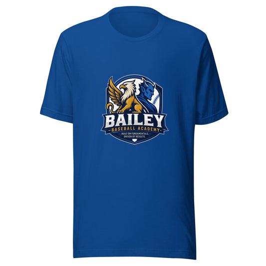 Performance | T-Shirt | Bailey Baseball Academy | Shield Logo