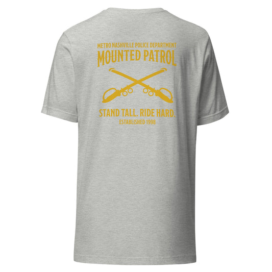 Performance | T-Shirt | Metro Nashville Police Department Horse Mounted Patrol | Stand Tall Logo