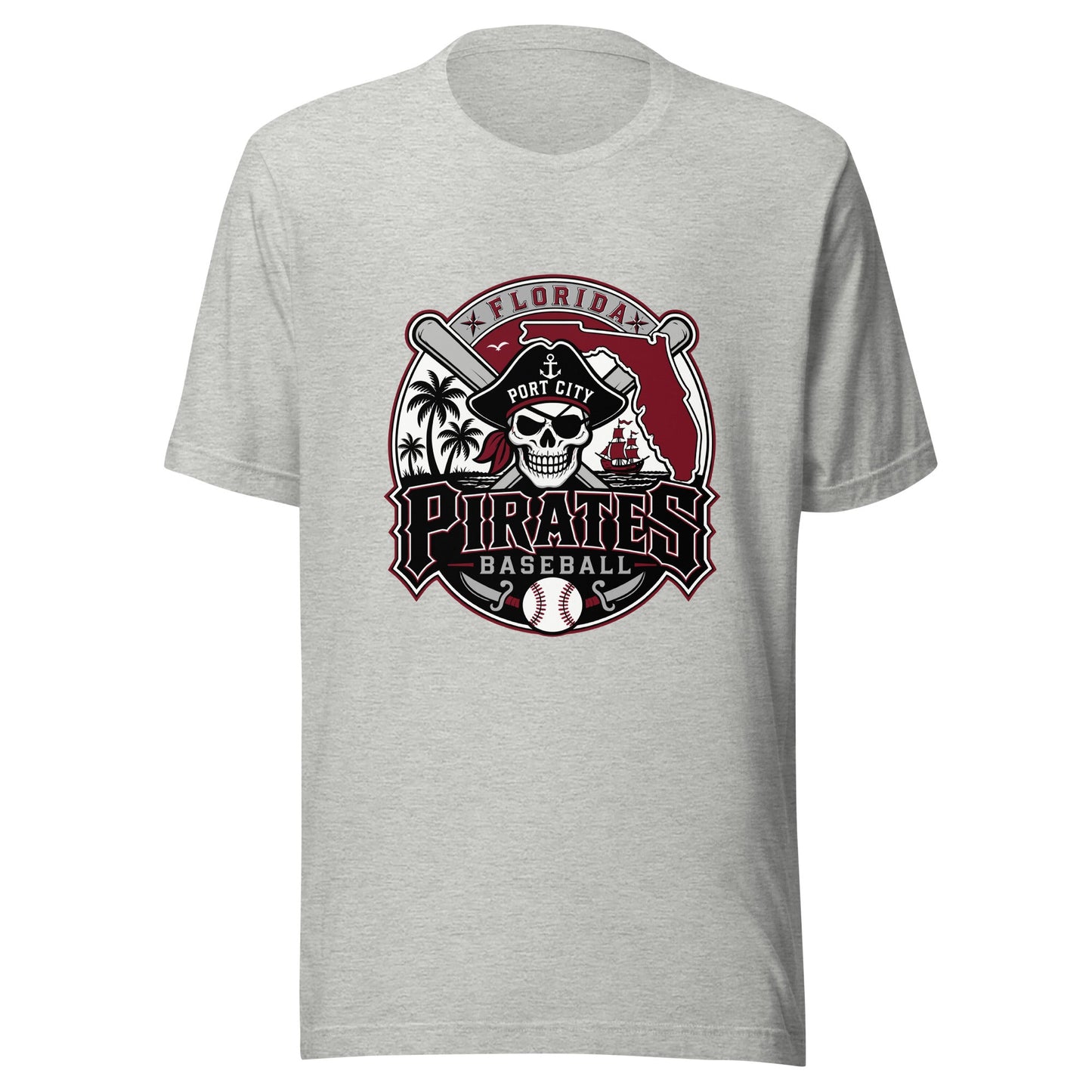 Performance | T-Shirt | Port City Pirates | Emblem Logo
