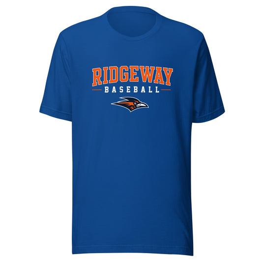 Performance | T-Shirt | Ridgeway High School Baseball | Emblem Logo