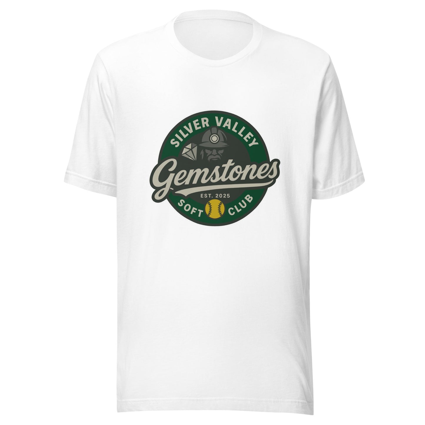 Performance | T-Shirt | Silver Valley Gemstones | Badge Logo