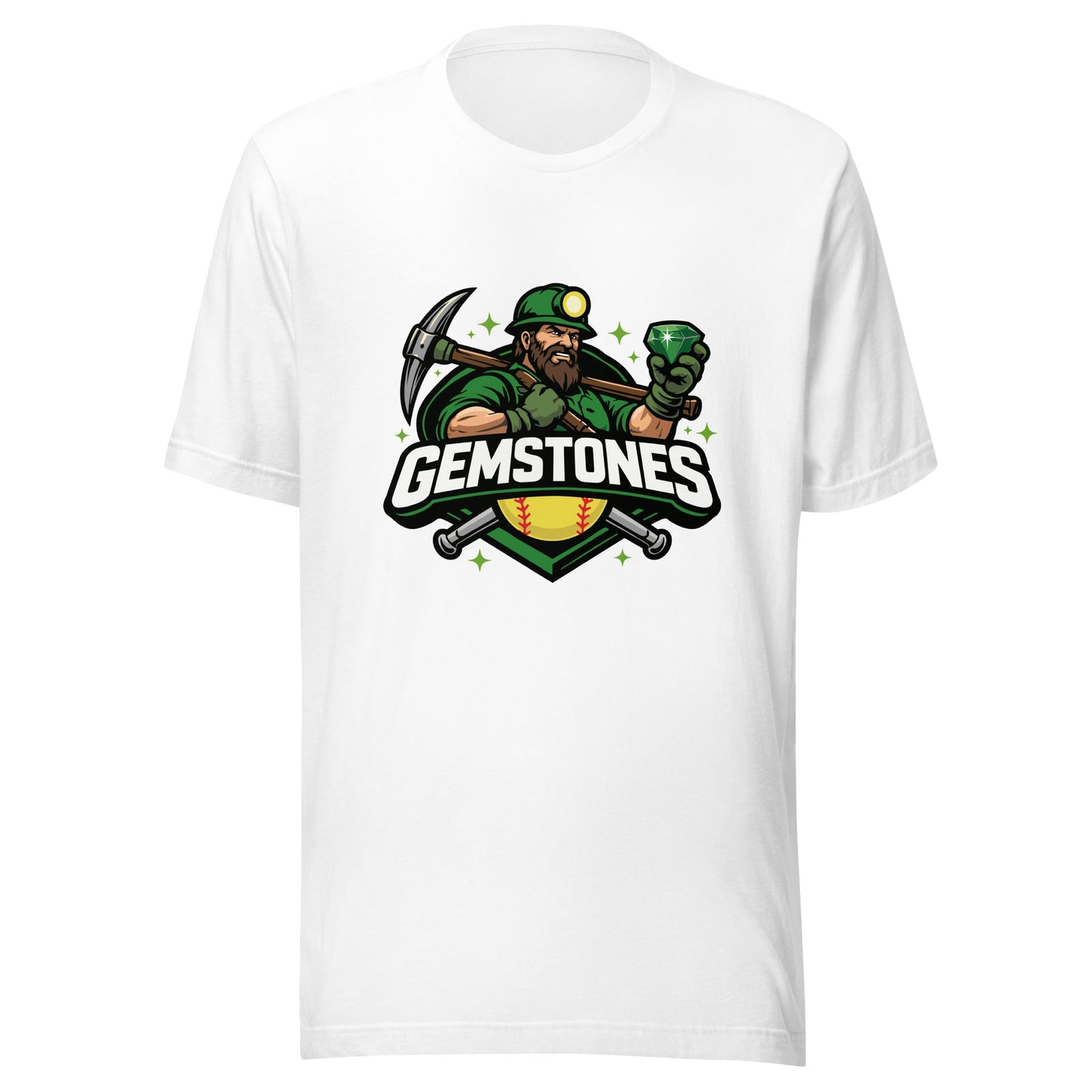 Performance | T-Shirt | Silver Valley Gemstones | Emerald Valley Logo