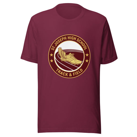 Performance | T-Shirt | St. Joseph High School - Track & Field | Badge Logo
