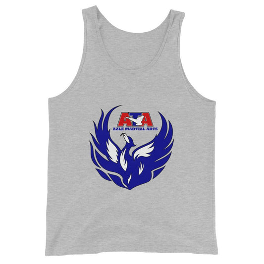 Performance | Tank Top | Azle Martial Arts | Blue Fire Crest Logo