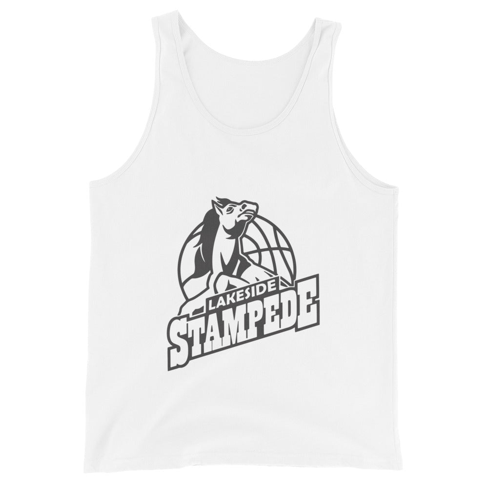 Performance | Tank Top | Lakeside Stampede | Basketball Mascot Logo