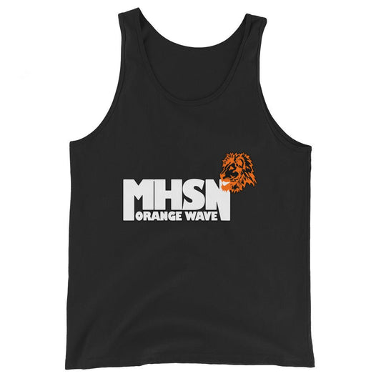 Performance | Tank Top | Orange Wave Marching Band | Crest Logo