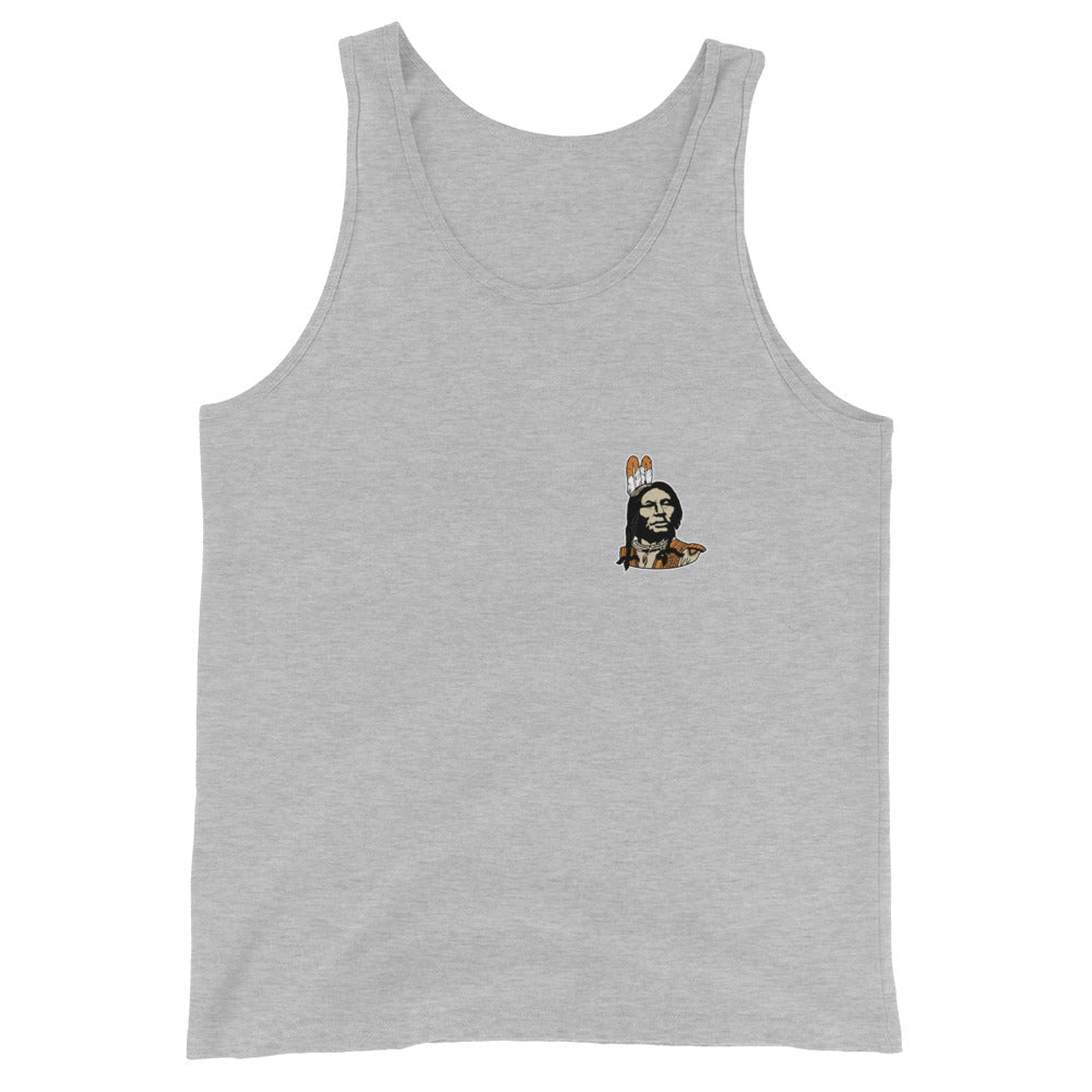 Performance | Tank Top | Powhatan lacrosse | Mascot Logo