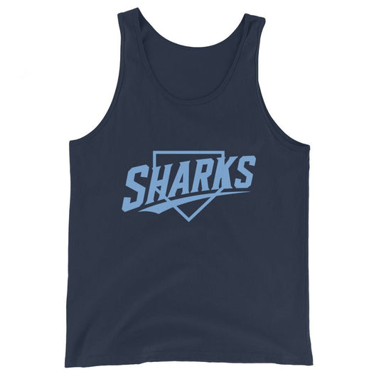 Performance | Tank Top | The Sharks Baseball Team | Crest Logo