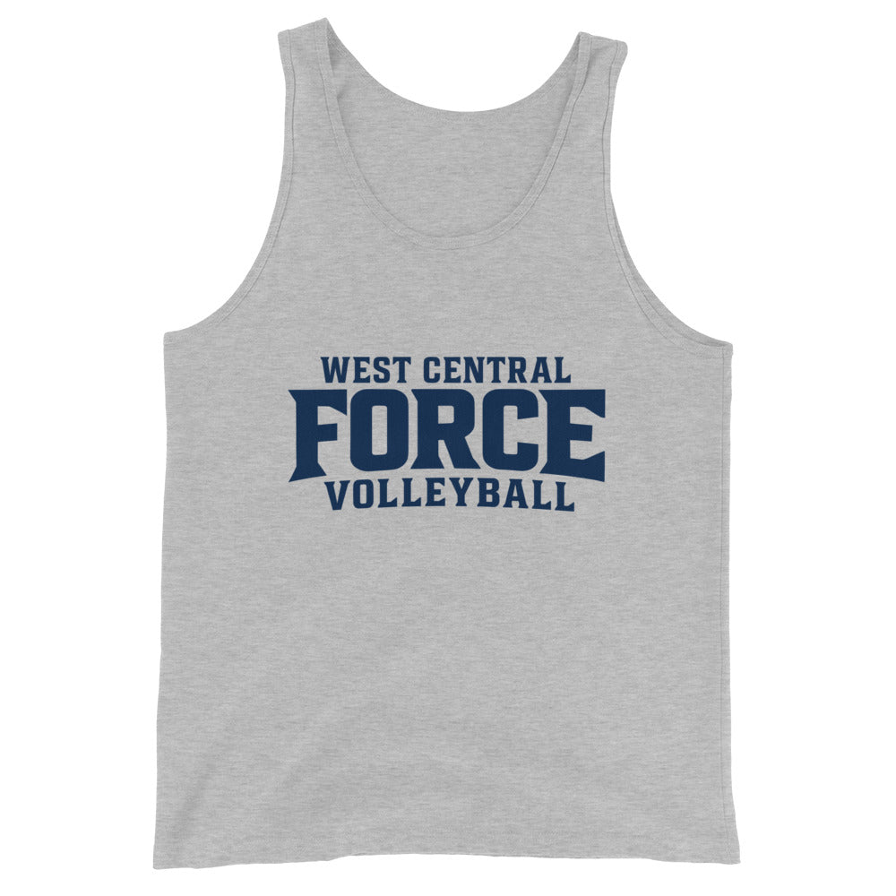 Performance | Tank Top | West Central Force Volleyball | Blue Logo