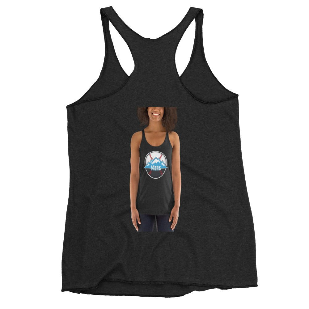 Performance | Thin Racerback Tank Top | 14ers Baseball | Athletics Logo