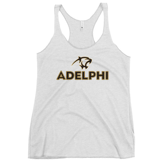 Performance | Thin Racerback Tank Top | Adelphi Womens Soccer | Apex Panther Logo