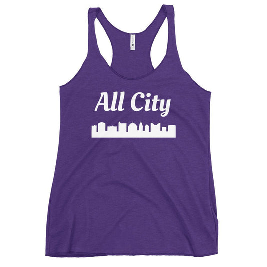 Performance | Thin Racerback Tank Top | All City Volleyball Club | Alt Logo