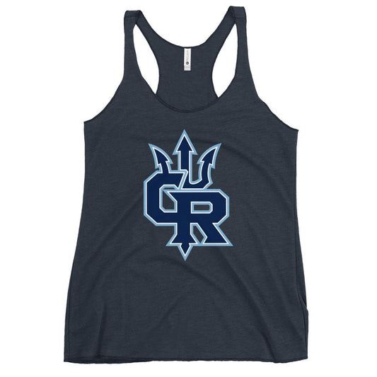 Performance | Thin Racerback Tank Top | Cape Riptides Baseball | Emblem Logo