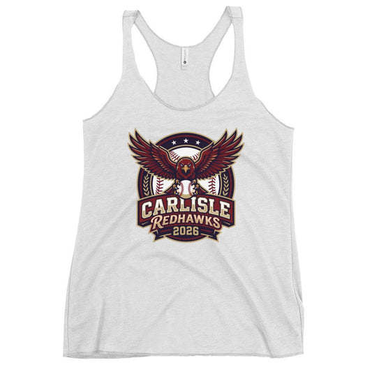 Performance | Thin Racerback Tank Top | Carlisle Redhawks | Emblem Logo