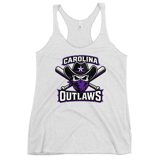 Performance | Thin Racerback Tank Top | Carolina Outlaws Baseball | Crest Logo
