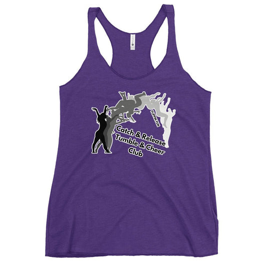 Performance | Thin Racerback Tank Top | Catch & Release Tumble & Cheer Club | Tumble Logo