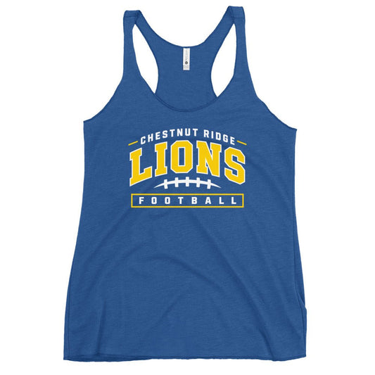Performance | Thin Racerback Tank Top | Chestnut Ridge Lions Football | Valor Logo
