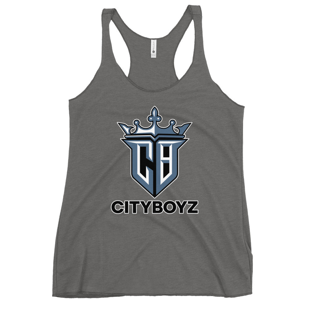 Performance | Thin Racerback Tank Top | City Boyz Elite | Crown Valor Logo